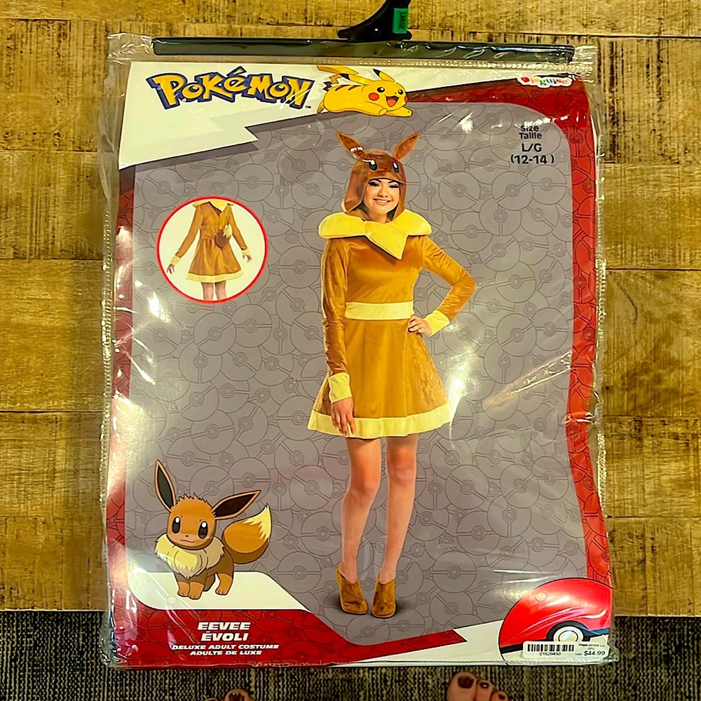 Spirit Halloween Eevee Pokemon deluxe adult costume - brand new, never worn.